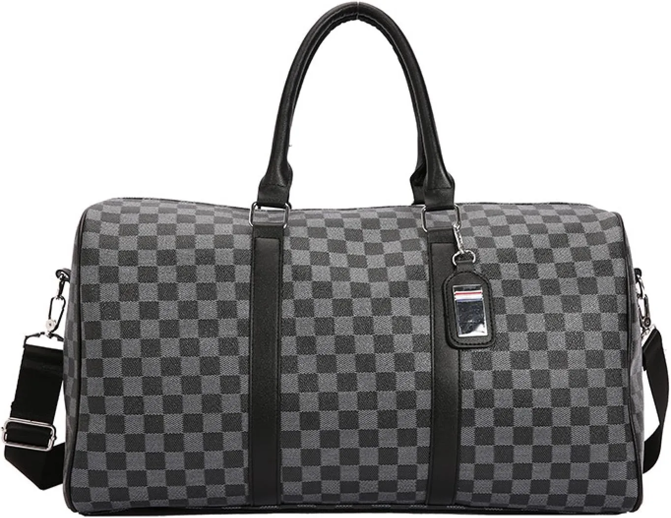 Plaid Tote Bag Shoulder Bag Large-capacity Business Trip Travel Trend Bag Duffle Bag