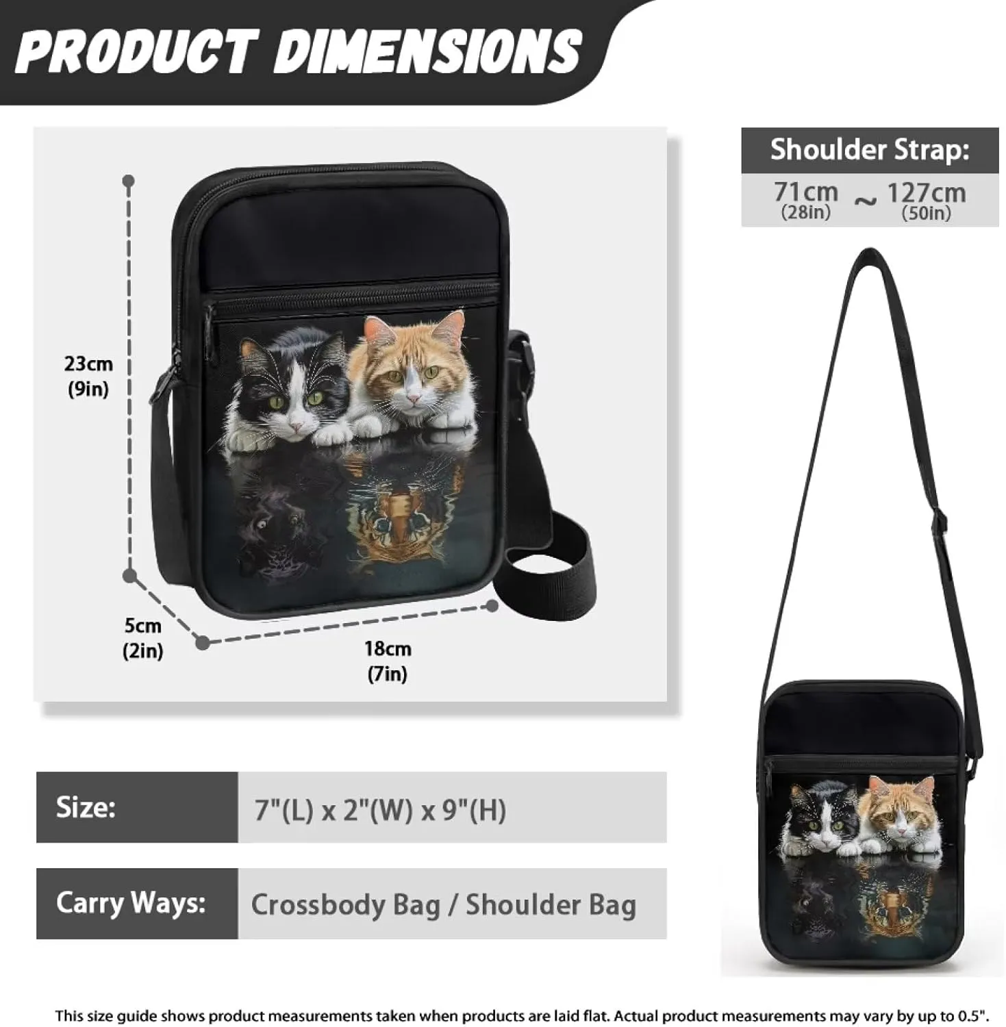 Poceacles Small Sling Bag Cross Body Purse Shoulder Messenger Bag for Women Men Zipper Phone Handbags Waist Bag Crossbody Bag