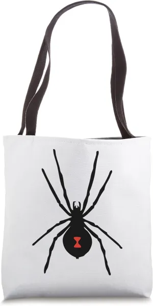 Poisonous Spider Red Belly Design Tote Bag