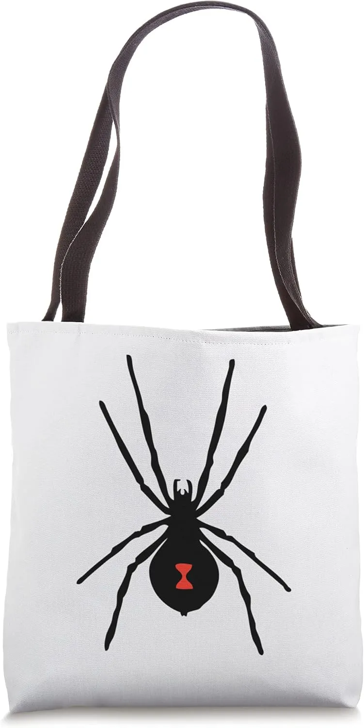Poisonous Spider Red Belly Design Tote Bag