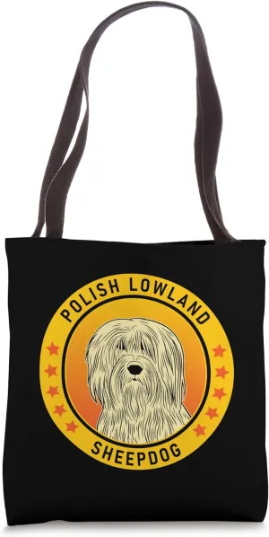 Polish Lowland Sheepdog Lover design Tote Bag