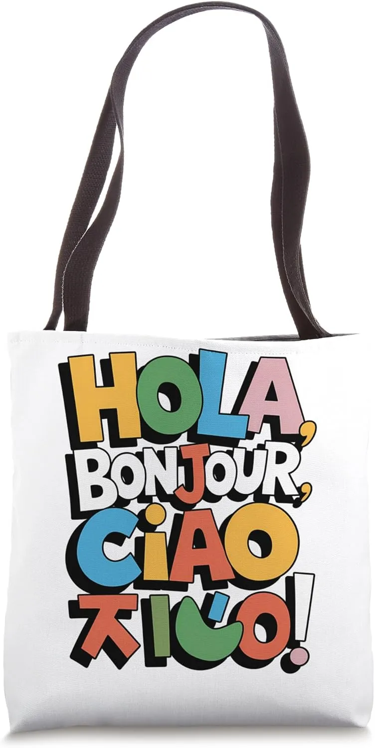 Polyglot Design Language Lover Tote Bag