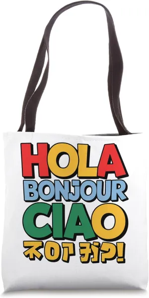 Polyglot Design Language Lover Tote Bag