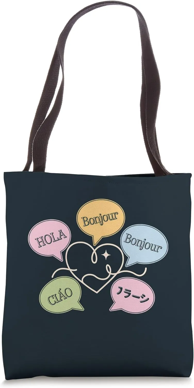 Polyglot Design Language Lover Tote Bag