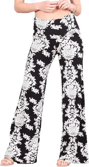 Popana Palazzo Pants for Women Casual Summer Wide Leg Beach Pants Plus Size Made in USA