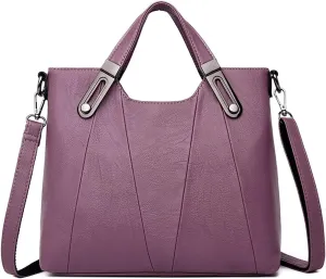 PORRASSO Fashion Shoulder Bag Women Handbag Ladies Crossbody Bag PU Leather Waterproof Satchel