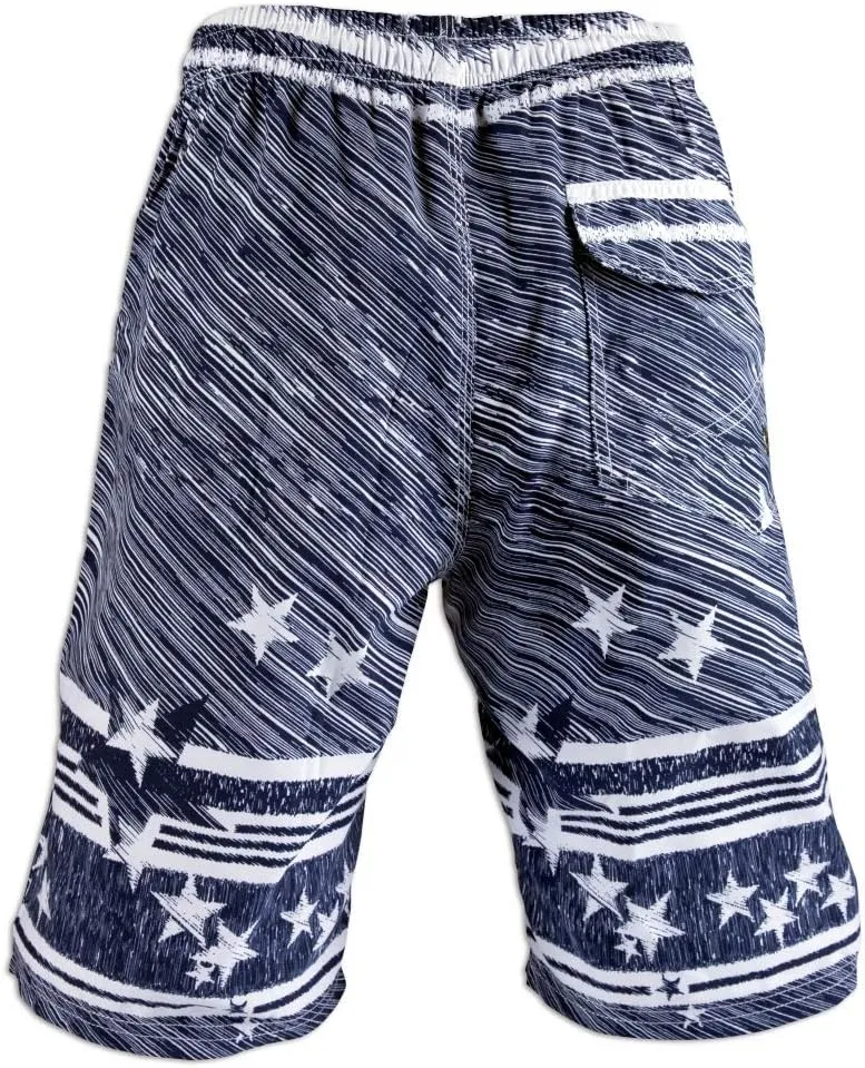PREFER TO LIFE Men's Board Shorts, Quick Dry Swimwear Beach Holiday Party Bermuda Swim Big Pants …