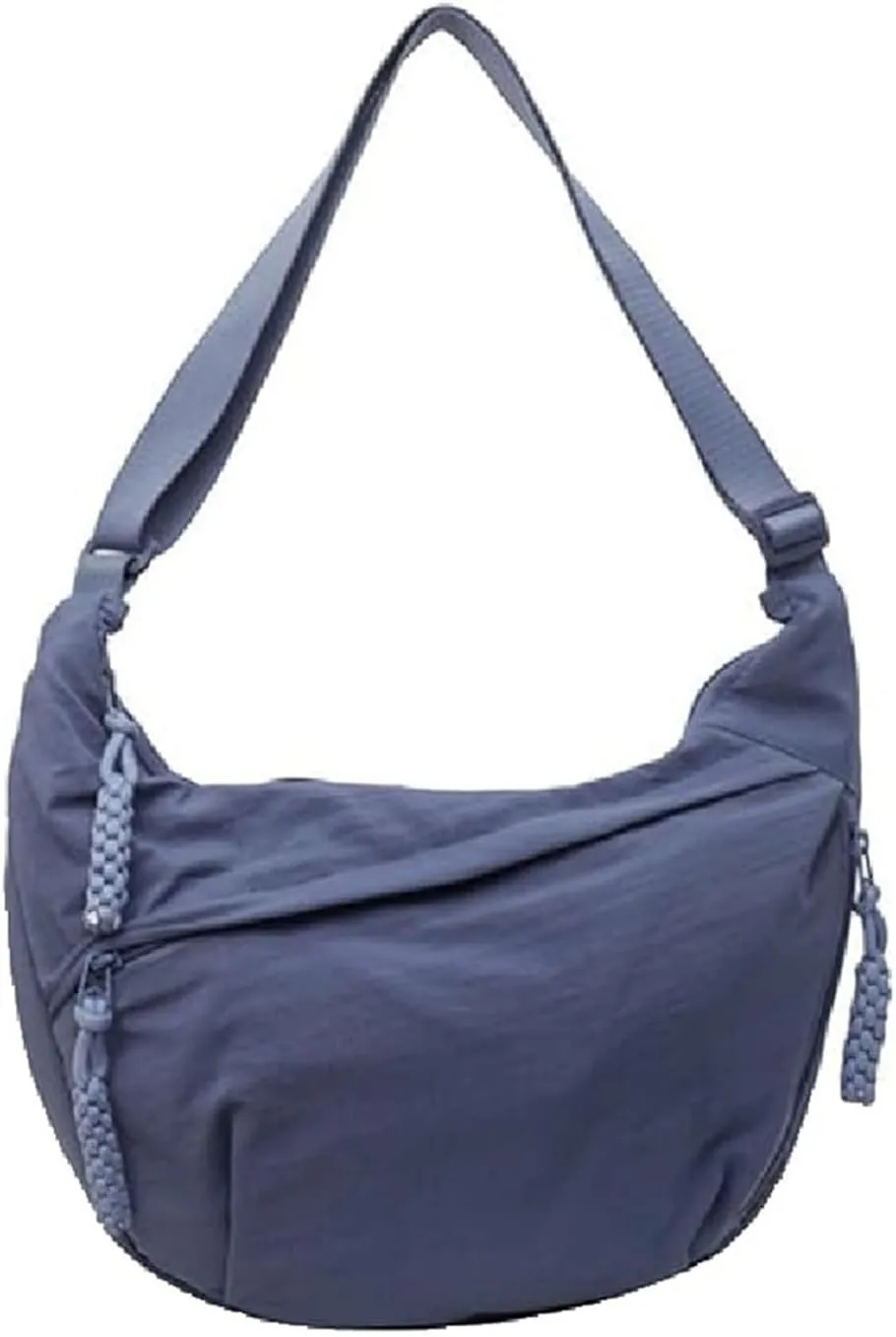 Preferable Crossbody Bag, 2025 New Women's Fashion Plain Color Nylon Crossbody Bags, Crescent Bag Crossbody