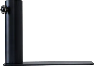 Premium Quality Vehicle Tire Mount Flagpole Stand, 2.5 Inch (6.35cm) Inside Diameter, Carbon Steel, Weld Construction, Black Powder Coated Finish, Tote Storage Bag, Polyester Cleaning Cloth, and Spare Threaded Torque Screw.