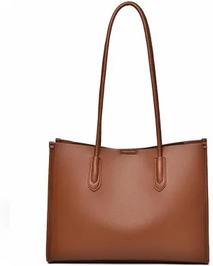 Premium soft leather large bag, tote bag, commuting shoulder bag, large capacity women's bag, autumn and winter handbag
