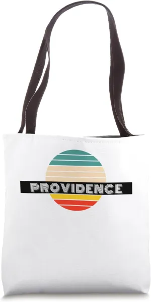 Providence City Retro Design Tote Bag