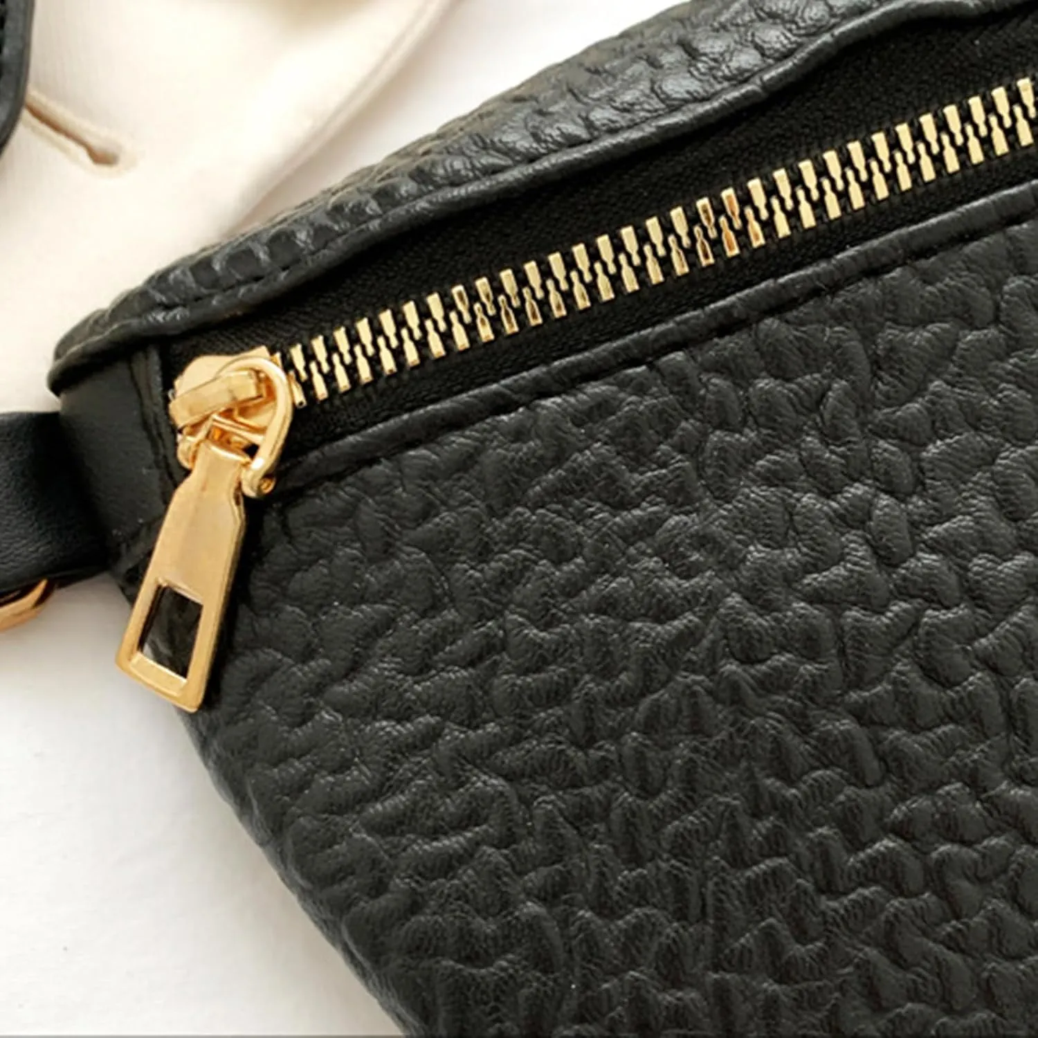 PU Leather Belt Bag Coin Purse Large Waist Bag Women Crossbody Bag Korean Style, khaki, AS THE PIC SHOW