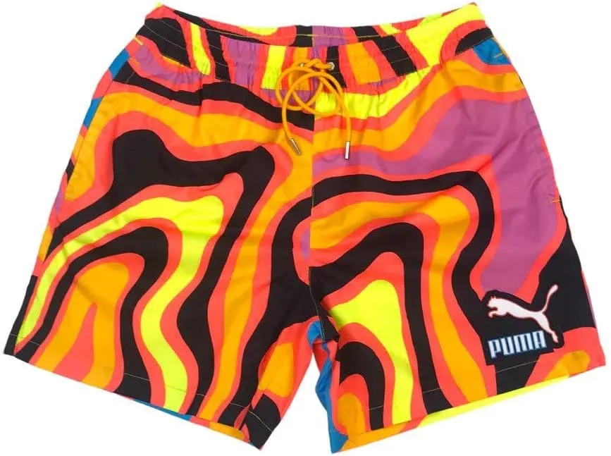 PUMA Lava 6" Shorts Hot Coral/All Over Print LG 6