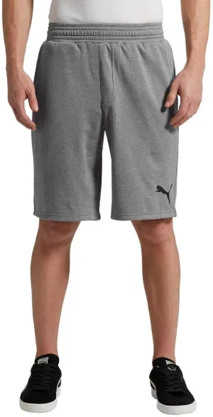 PUMA Men’s Active Short (S, Medium Gray Heather)