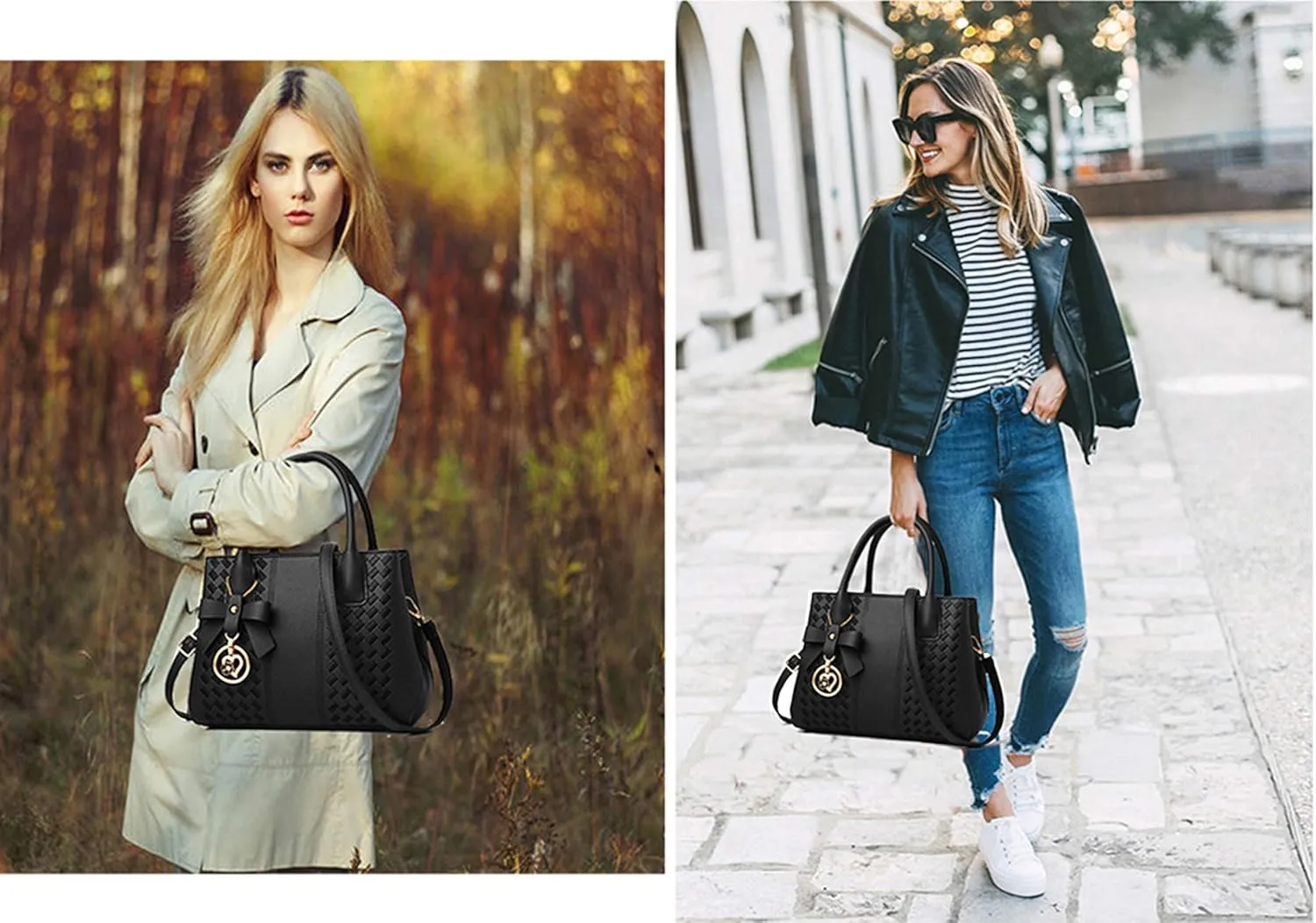 Purses and Handbags for Women Fashion Ladies PU Leather Top Handle Satchel Shoulder Tote Bags