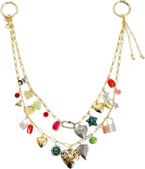 QTMY Chain Keychain Bag Charms for Handbag Purse Backpack Accessories for Bogg Bag,782