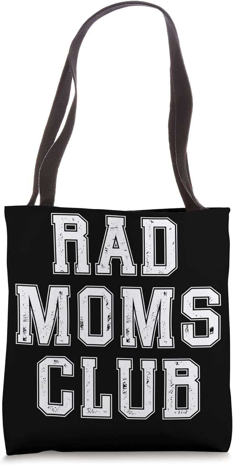 Rad Moms Club Empowerment Graphic Tote Bag