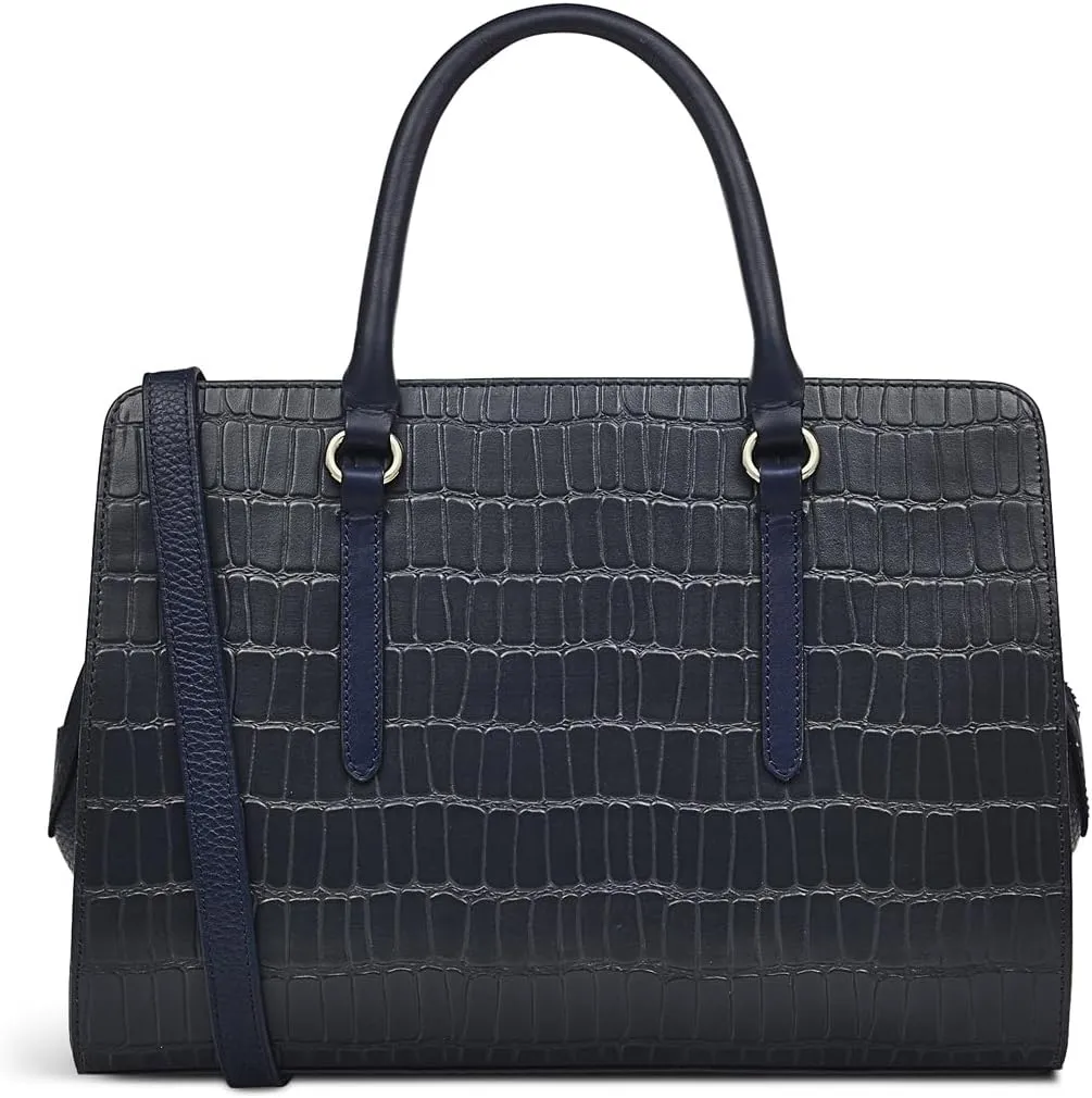 RADLEY London Angel Lane Faux Crocodile Women's Medium Leather Ziptop Satchel Bag