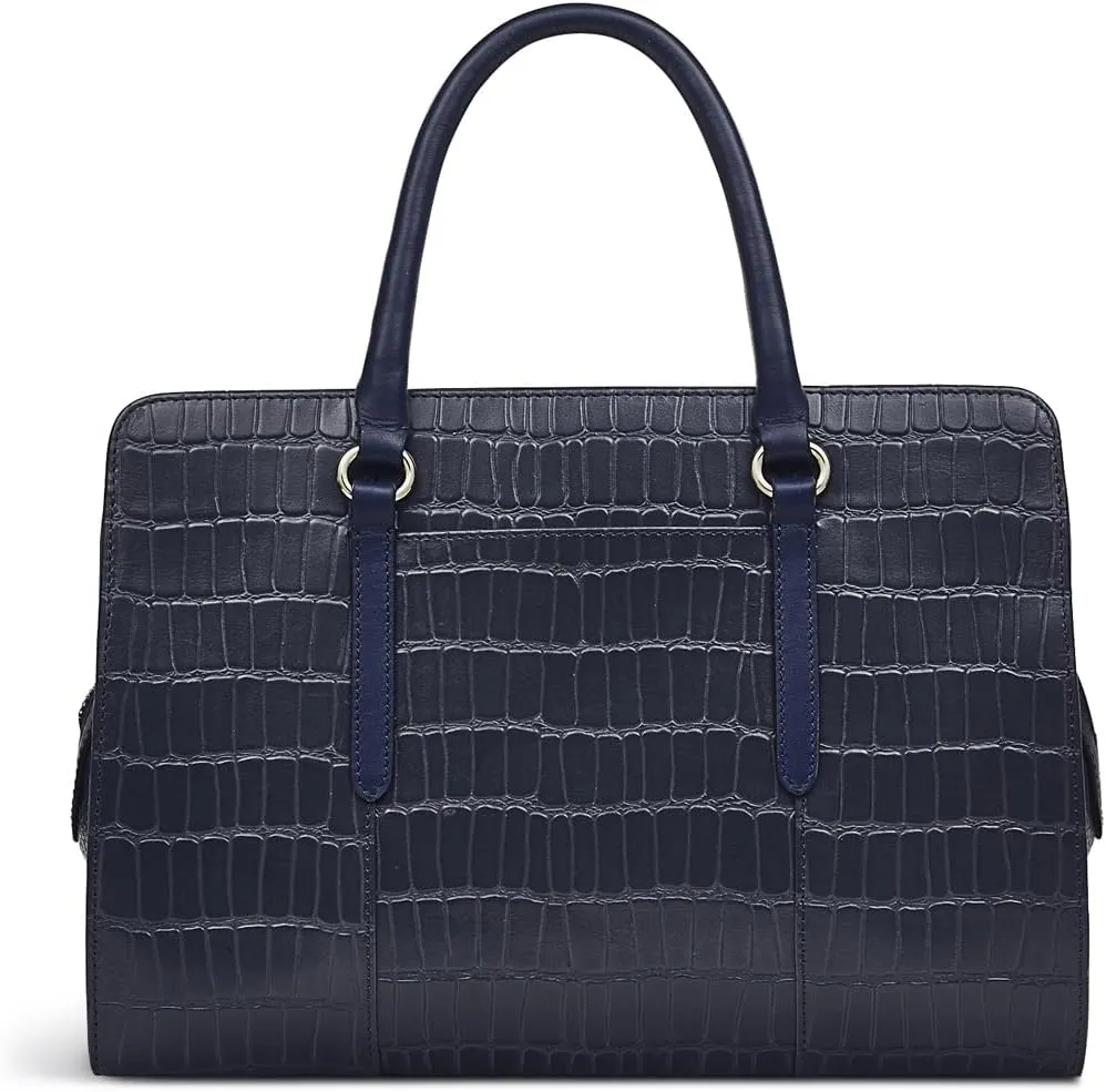 RADLEY London Angel Lane Faux Crocodile Women's Medium Leather Ziptop Satchel Bag