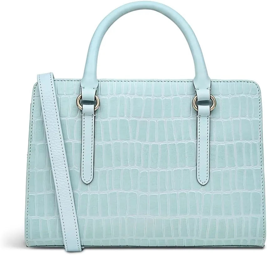 RADLEY London Angel Lane Faux Crocodile Women's Small Leather Ziptop Satchel Bag