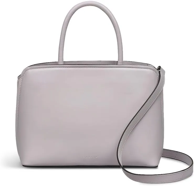 RADLEY London Bow Street Women's Small Leather Ziptop Satchel Bag, Thistle