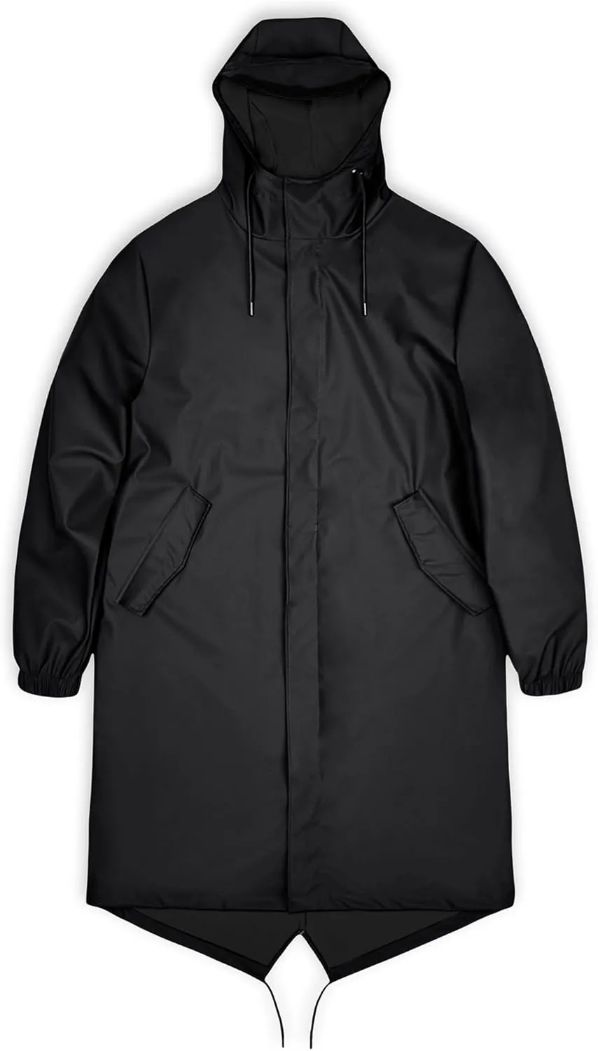 RAINS Fishtail Parka Coat for Men and Women - Waterproof jacket with Elasticated cuffs