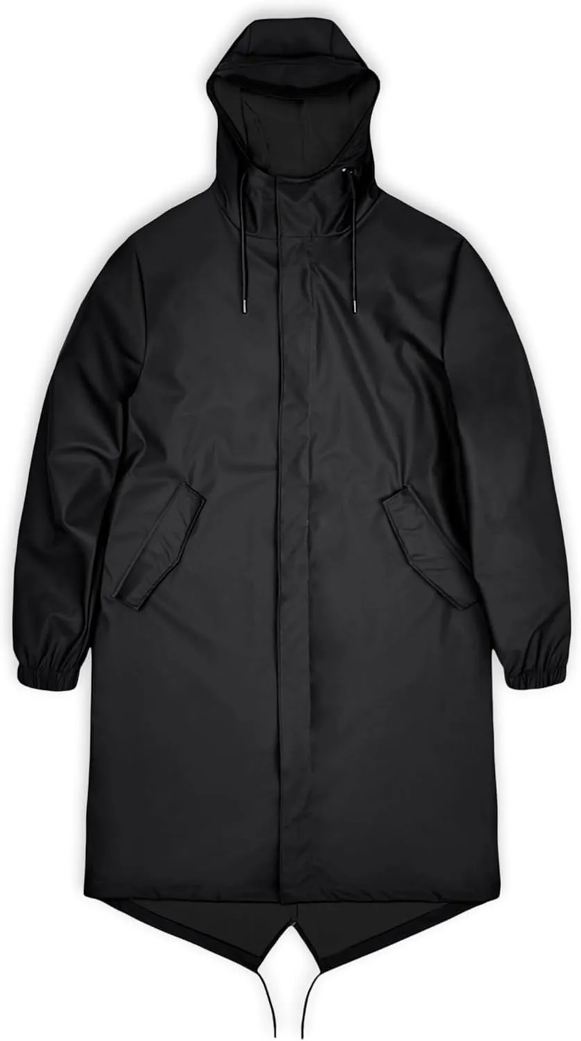 RAINS Fishtail Parka Coat for Men and Women - Waterproof jacket with Elasticated cuffs