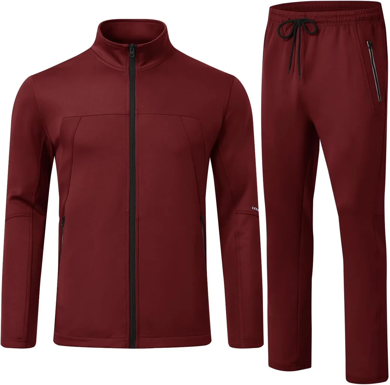Rdruko Men's Tracksuits 2 Piece Set Athletic Sports Casual Full Zip Jogging Sweatsuit Suit