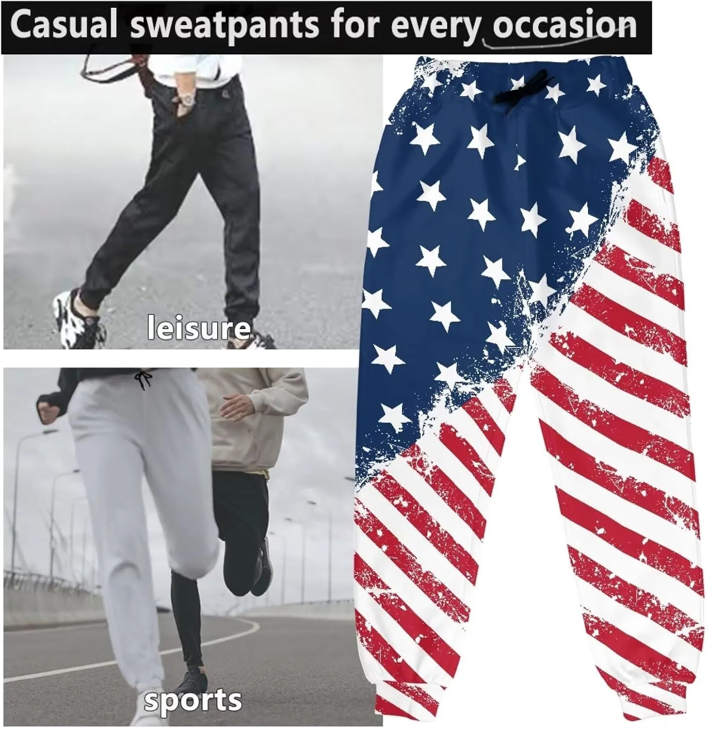 Renewold Men's Sweatpants Women's Sweatpants Jogging Pants Athletic Bottoms with Elastic Waist and Adjustable Drawstring
