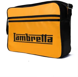 Retro Flight Cross Body Satchel Bag Black/Mustard