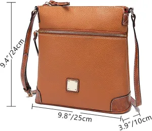 Retro Handbag for Women Lychee Grain Texture Multicolor Crossbody Bag Vintage Style Women's Shoulder Bag with Delicate Design