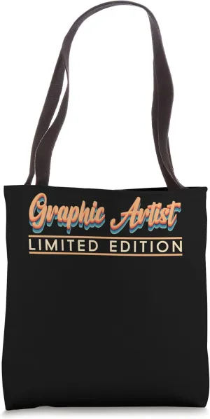 Retro Inspired Graphic Artist Limited Edition Job Title Tote Bag