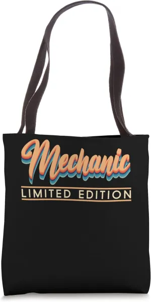 Retro Inspired Mechanic Limited Edition Job Title T-Shirt. Tote Bag