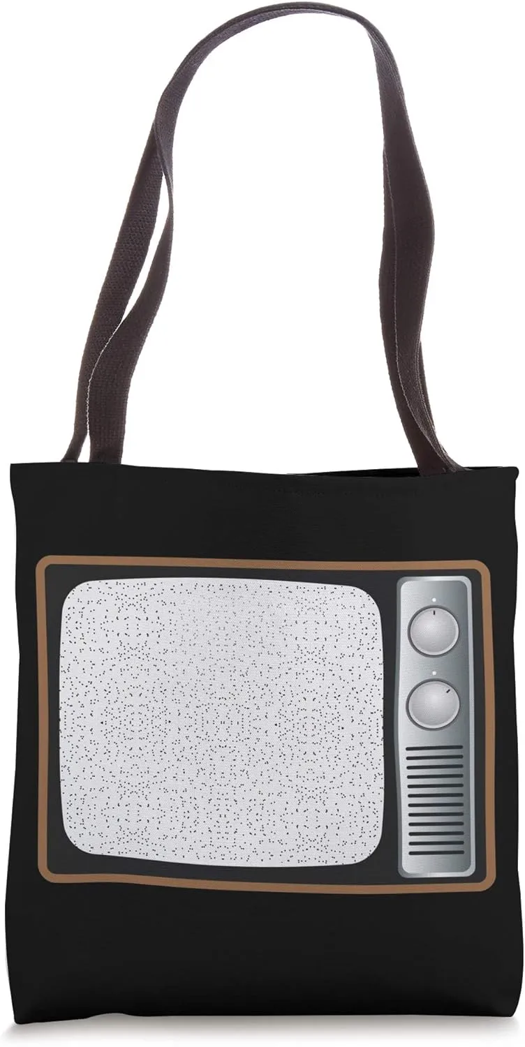 Retro Old TV Static Unique Novelty Cool Vintage Lover Gift Tote Bag
