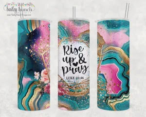 RISE UP & PRAY Shimmer Glitter Tumbler TUMBPRAY0520