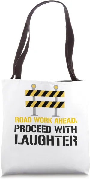 Road Highway Freeway Worker Construction Asphalt Worker Tote Bag