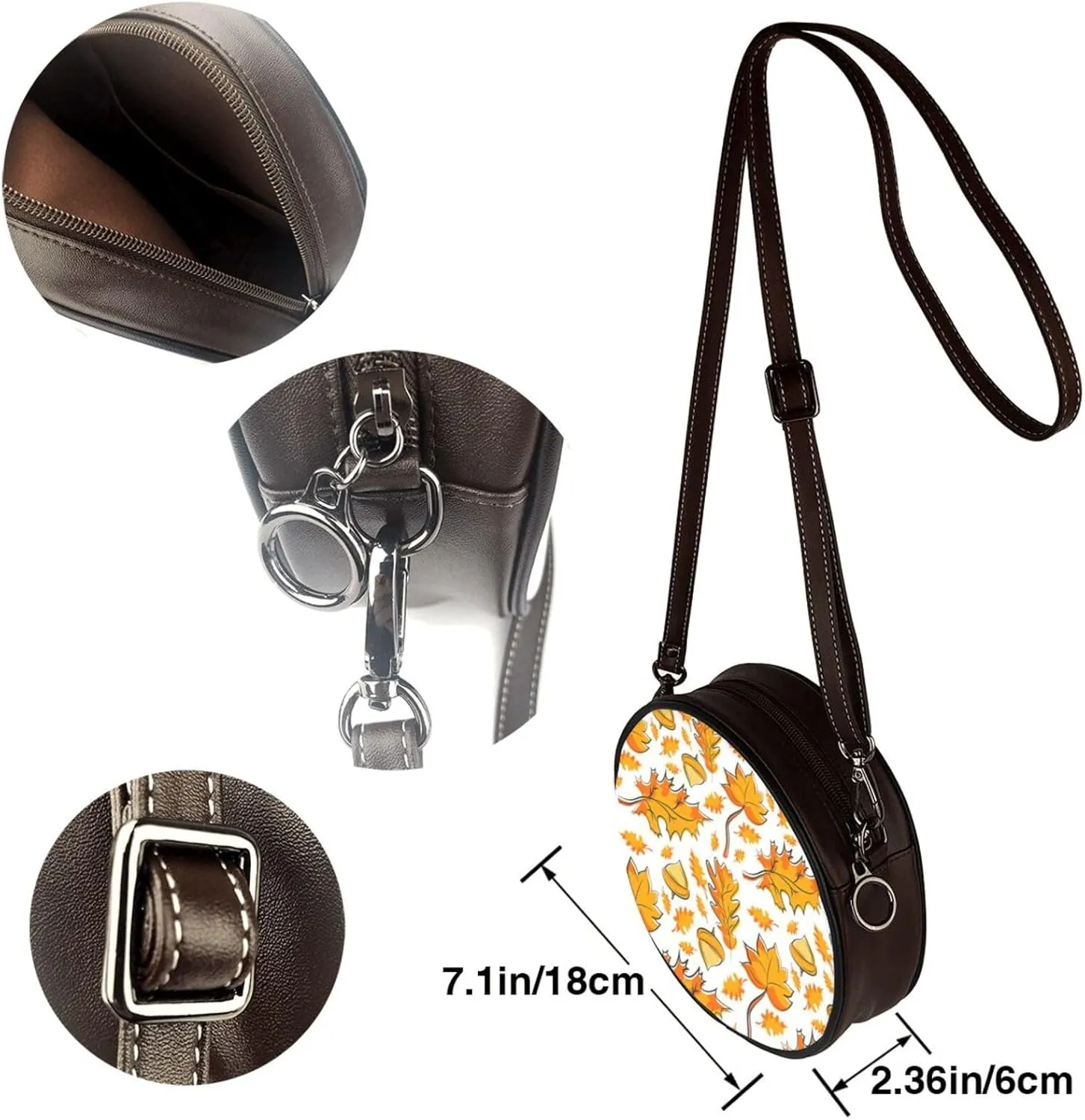 Round Crossbody Bags for Women, Small Purse and Crossbody Handbags Purse Satchel