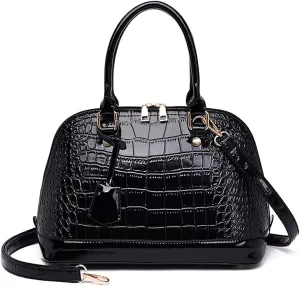 ROUROU Satchel Handbag for Women Large Capacity Shoulder Bag Multifunctional Crossbody Bag Handbag Dome Clutch Bag