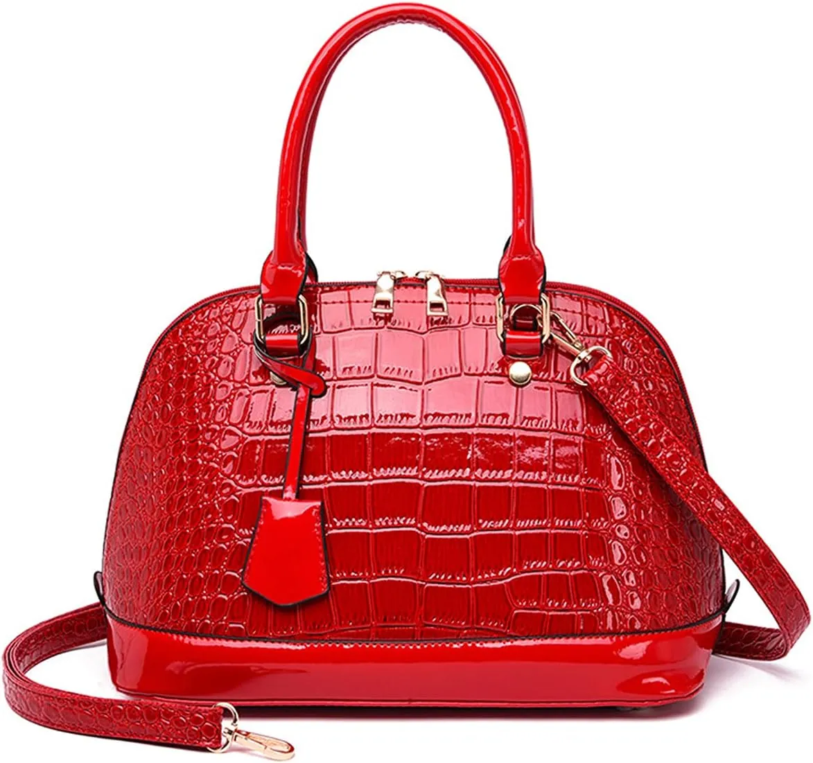 ROUROU Satchel Handbag for Women Large Capacity Shoulder Bag Multifunctional Crossbody Bag Handbag Dome Clutch Bag