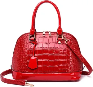ROUROU Satchel Handbag for Women Large Capacity Shoulder Bag Multifunctional Crossbody Bag Handbag Dome Clutch Bag