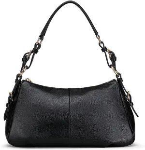 ROUROU Shoulder Bag for Women Large Capacity Handbag Genuine Leather Underarm Bag Retro Tote Bag