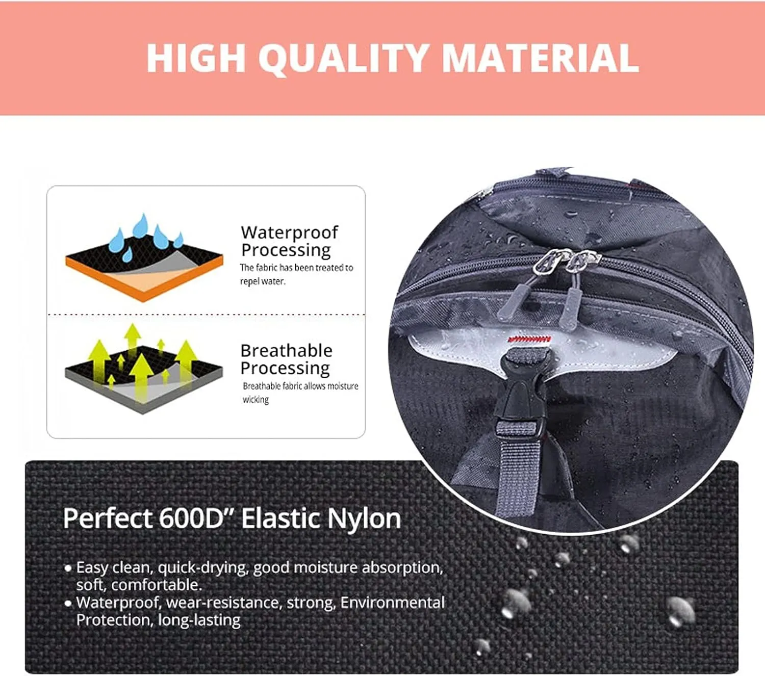 RoyaleGlow Waterproof Travel Backpacks with Large Storage