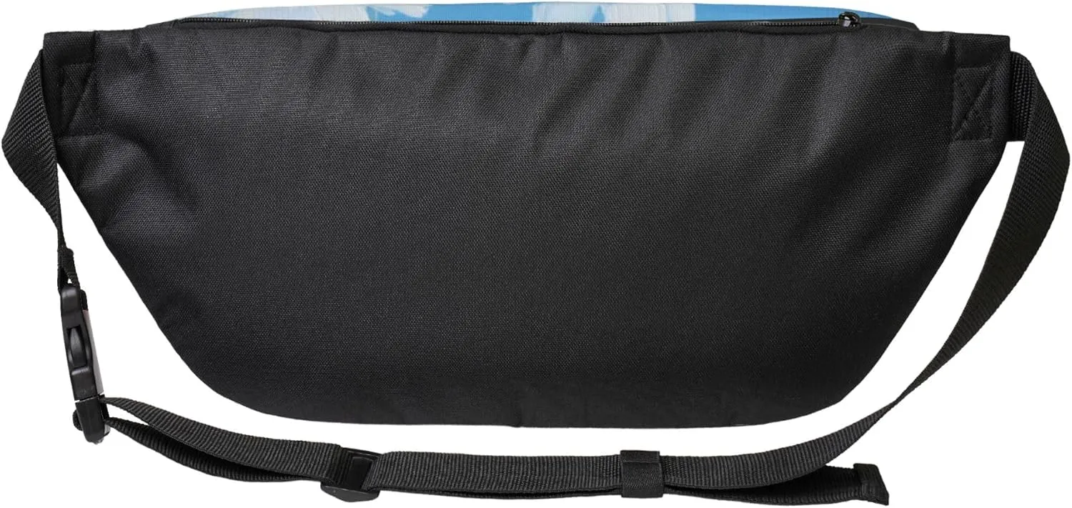 Running Waist Pack Flower Painting Blue 2-in-1 Fanny Pack and Crossbody Bag Hiking Daypack for Men Women Running Travel Hiking Daily Commute
