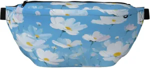 Running Waist Pack Flower Painting Blue 2-in-1 Fanny Pack and Crossbody Bag Hiking Daypack for Men Women Running Travel Hiking Daily Commute