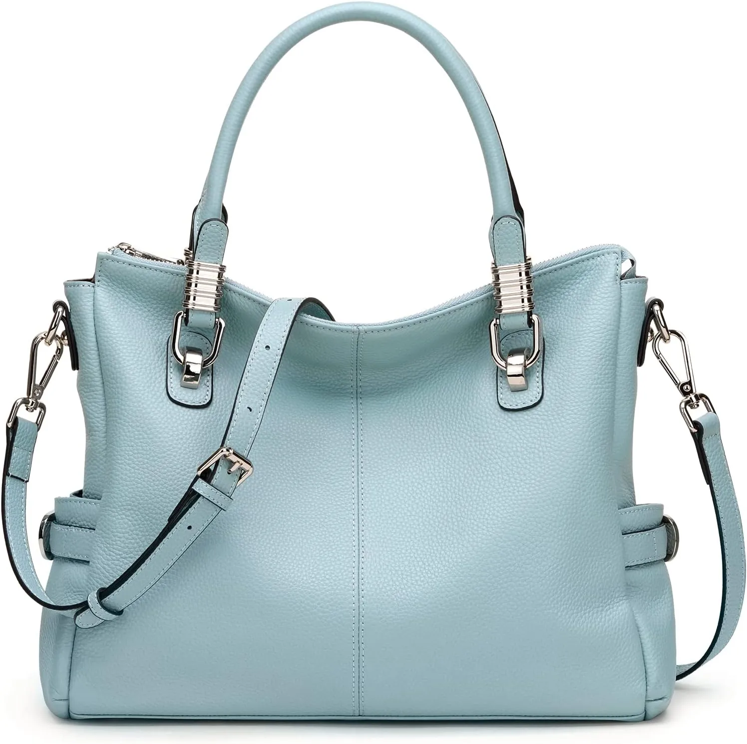 S-ZONE Women Genuine Leather Handbag Shoulder Purse Satchel Tote Crossbody Bag