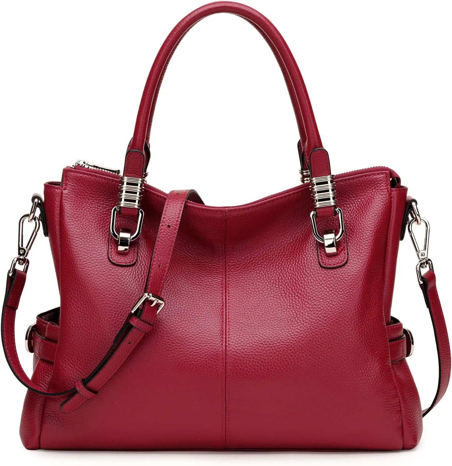 S-ZONE Women Genuine Leather Handbag Shoulder Purse Satchel Tote Crossbody Bag