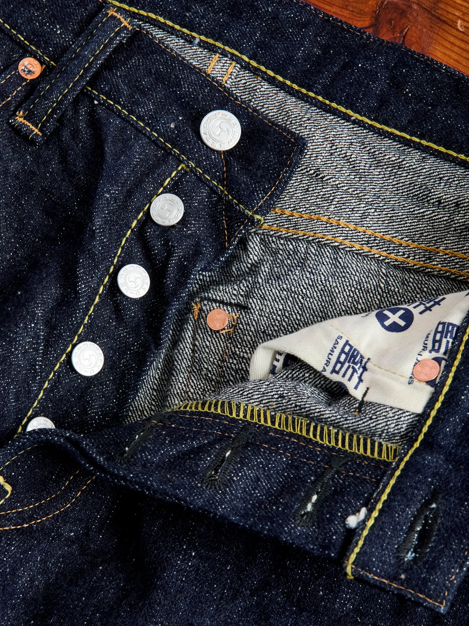S500AX "Ai-Plus" 18oz Natural Indigo Selvedge Denim - Regular Straight Fit