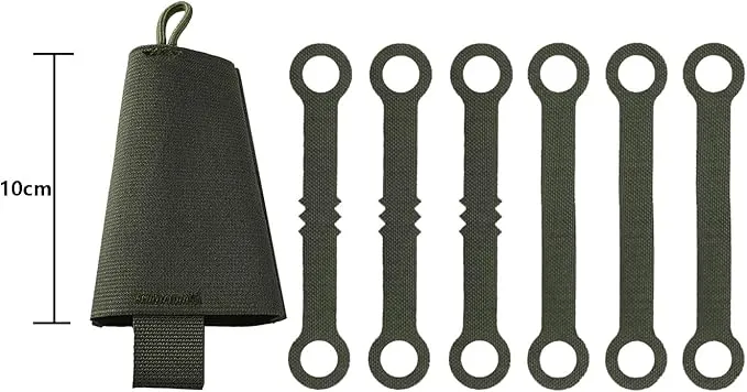 SABADO Tactical Chem Lights with Holders and Carabiner Clip, 6 Ultra Bright Glow Sticks with 12 Hour Duration for Camping Fishing and Hunting
