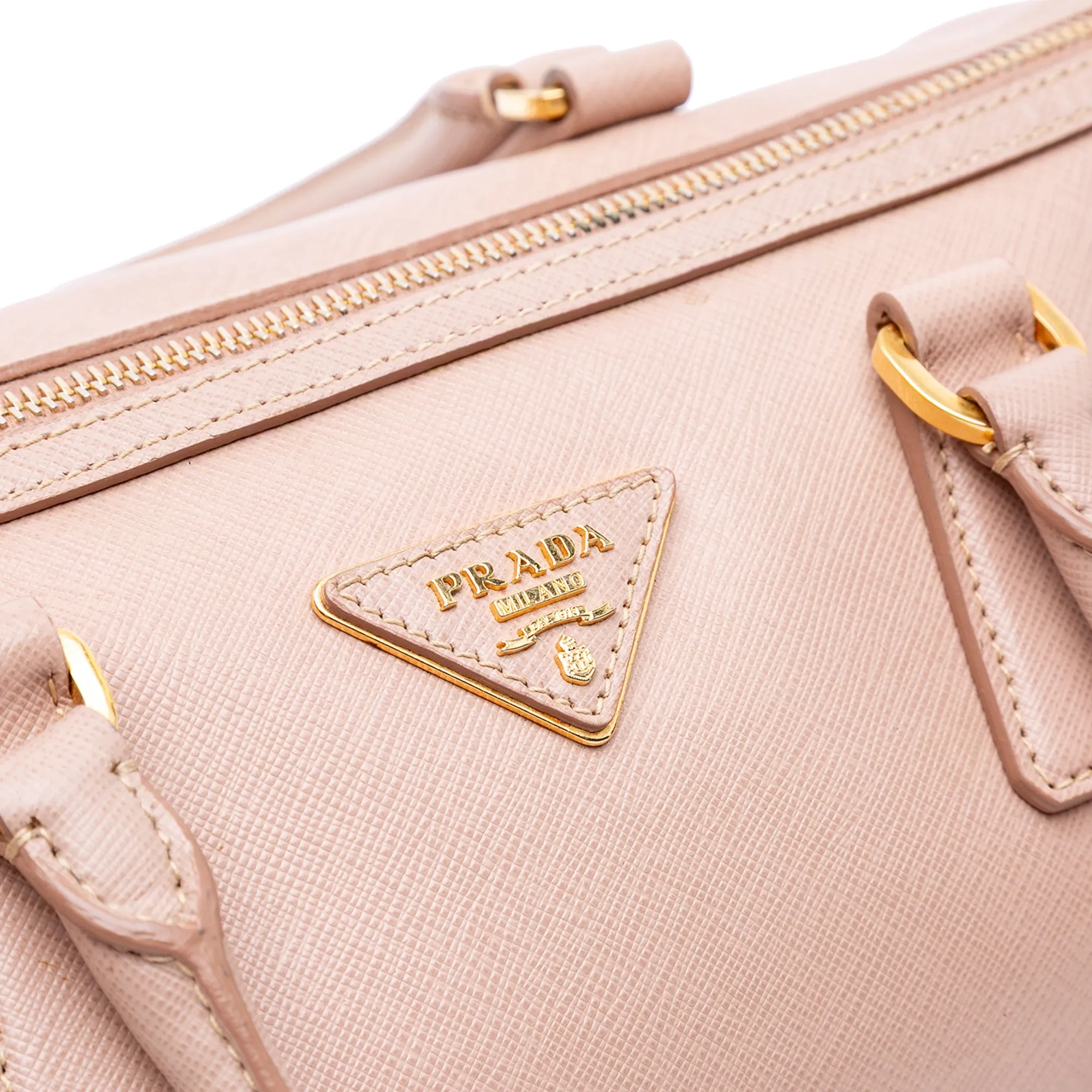 Saffiano Lux Convertible Bowler Bag