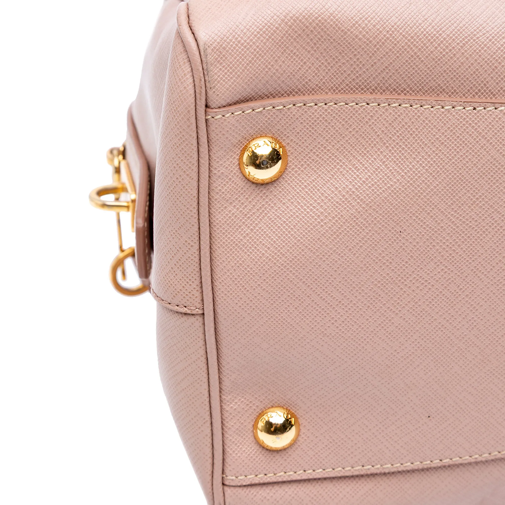 Saffiano Lux Convertible Bowler Bag
